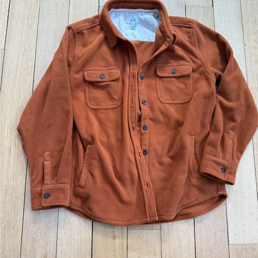 Women's Orange Button Down Shirt